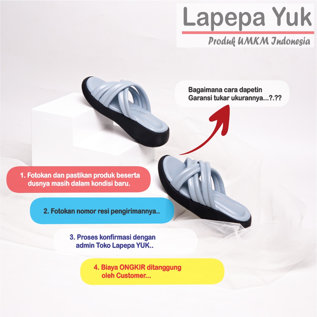 LAPEPA YUK - Sandal Platform Anak Perempuan Usia 2 sampai 10 Tahun TARA KIDS  Sendal Anak cewek Wedges Wanita Empuk Model Silang Warna LIGHT BLUE Biru Soft Lucu Cantik cewe Slop Usia Umur 3 4 5 6 7 8 9 thn Tahun Premium Ori Original Mall Official Store