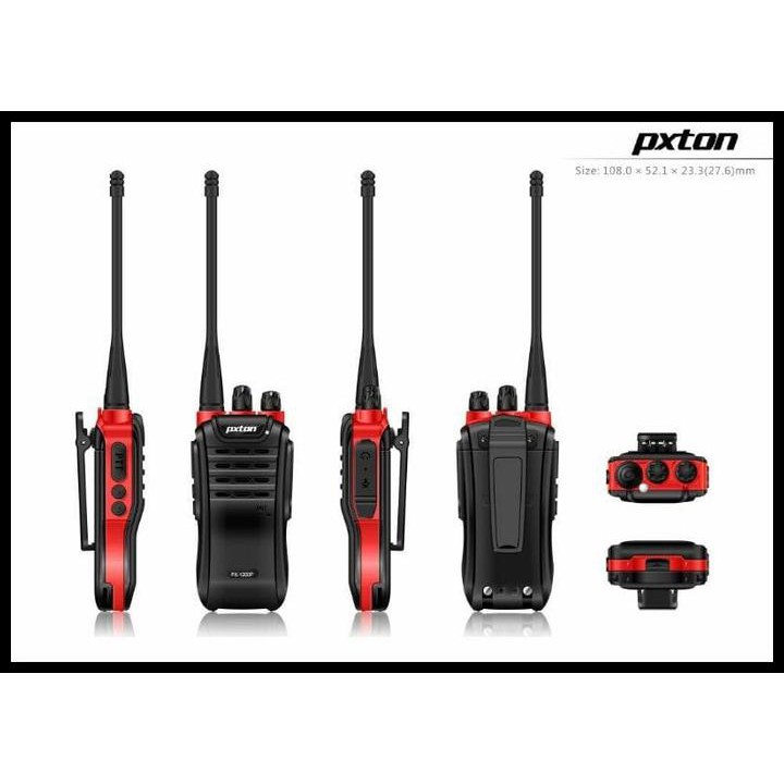 GRATIS ONGKIR HT PXTON 1200X MADE-IN USA, BUKAN HT BAOFENG BF 888S, HT MOTOROLA - HITAM