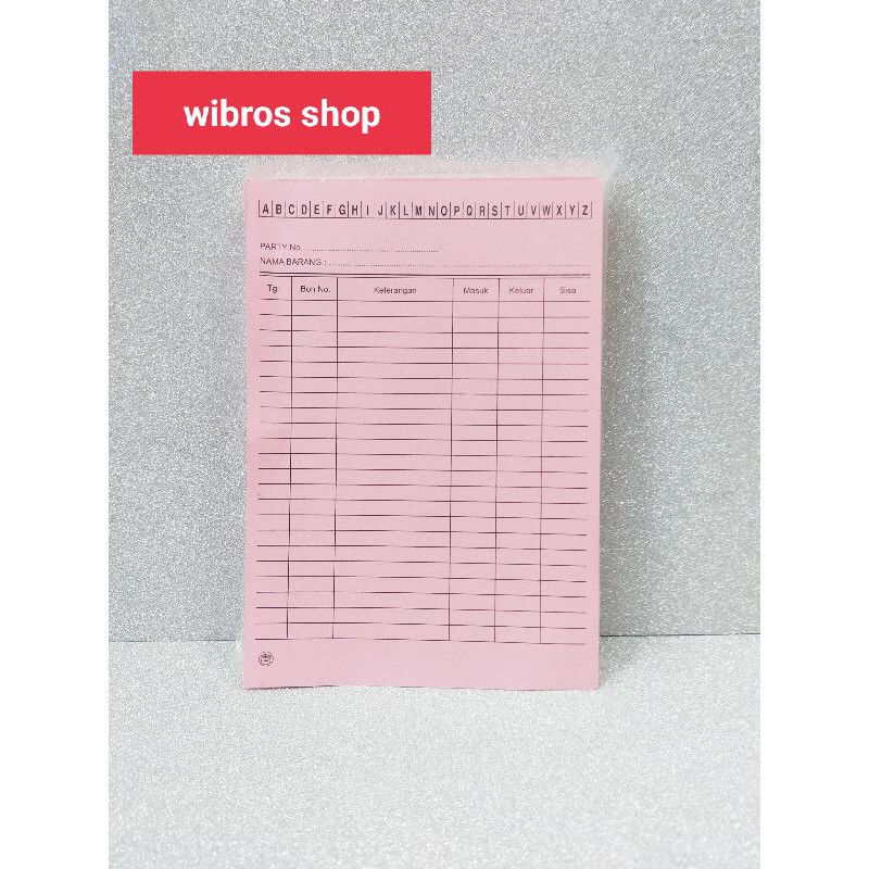 

RB Kartu Stok Barang - 100 lembar