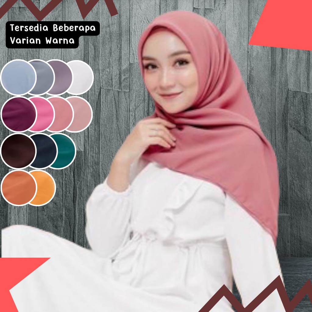 Hijab / Jilbab Square Segiempat polos