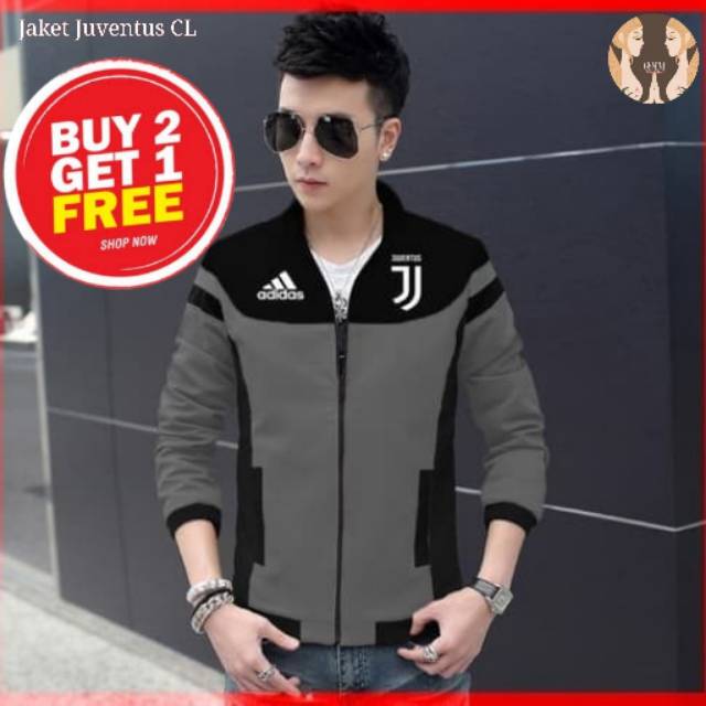 BG Jaket Juventus CL Jaket Jacket Pria Cowok Cowo Jepang Korea Trendy Modern Sporty Club Juventus
