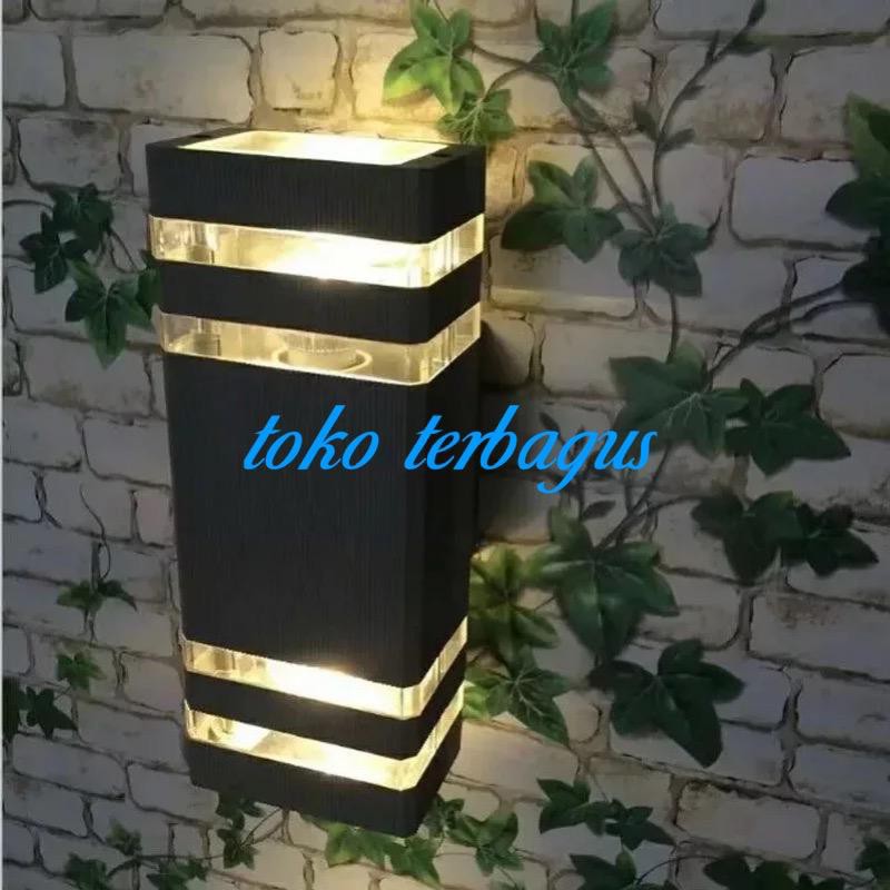 lampu dinding taman waterproof minimalis pilar pagar outdoor