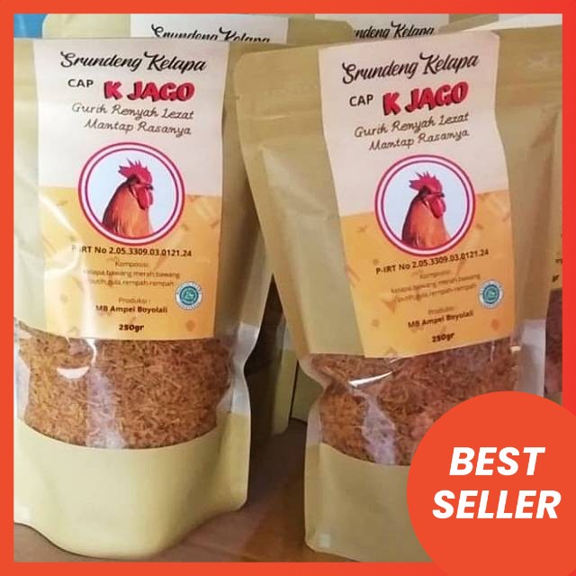 

Srundeng kelapa cap K Jago 250 gram