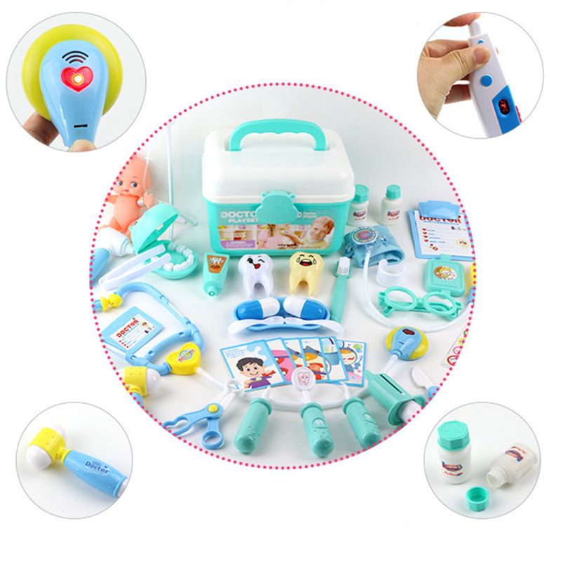 Mary Mini Portable Medical Set Doctor Game Untuk Bermain Mainan Edukasi Meja Permainan Terbaik