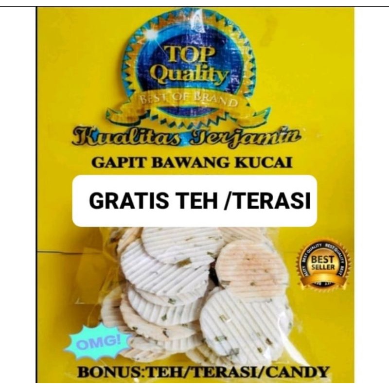 

GAPIT BAWANG KUCAI MATANG 100 GR KHAS CIREBON GRATIS TEH/TERASI/CANDY