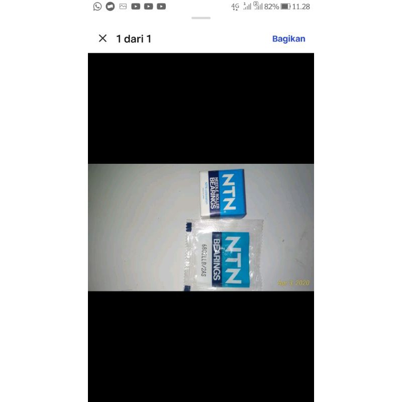 BEARING KLAKER LAHAR LAHER PULI PULLY SEKUNDER SUZUKI MATIC SPIN SKYDRIVE SKYWAVE HAYATE NEX LETS AD