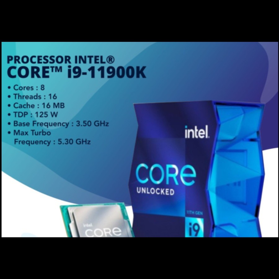 Processor Intel Core I9-11900K Box 3.5GHz LGA1200 - Intel I9 11900K