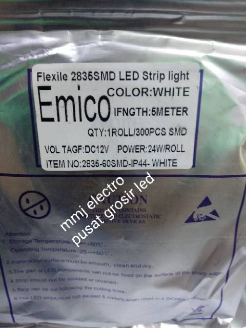 Led Strip 2835 /3528 SMD Emico outdoor ip44 silicon