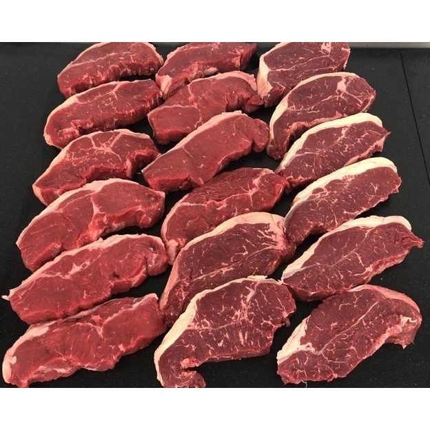 

Daging Sapi Aus Sirloin Striploin Steak Grade A Import 1Kg - 5Pcs Mr.Store83