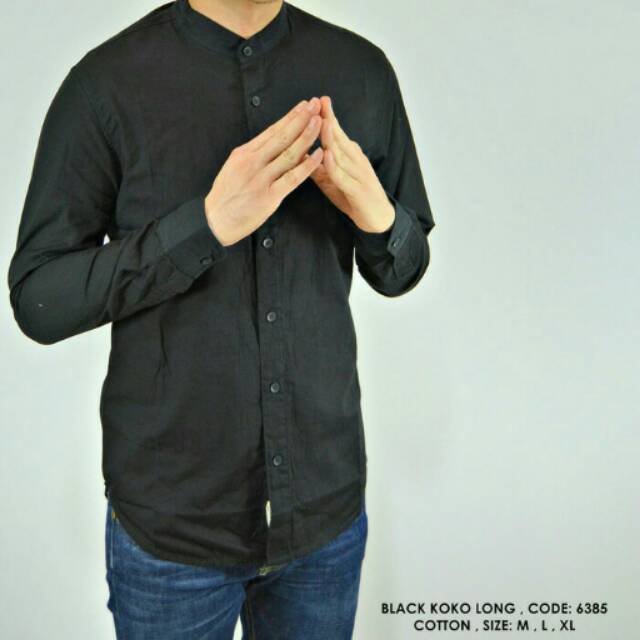 Baju Kemeja Panjang Cowok Polosan