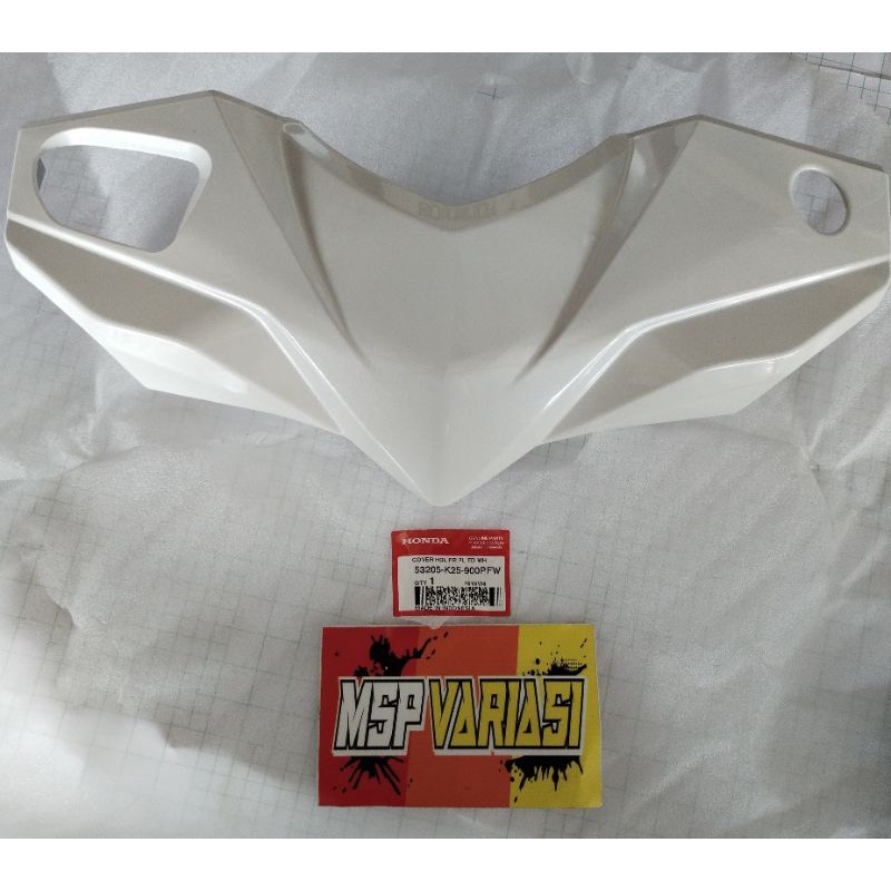 Original AHM 53205 K25 900PFW Batok Kepala Depan Honda Beat Fi Non ESP PUTIH