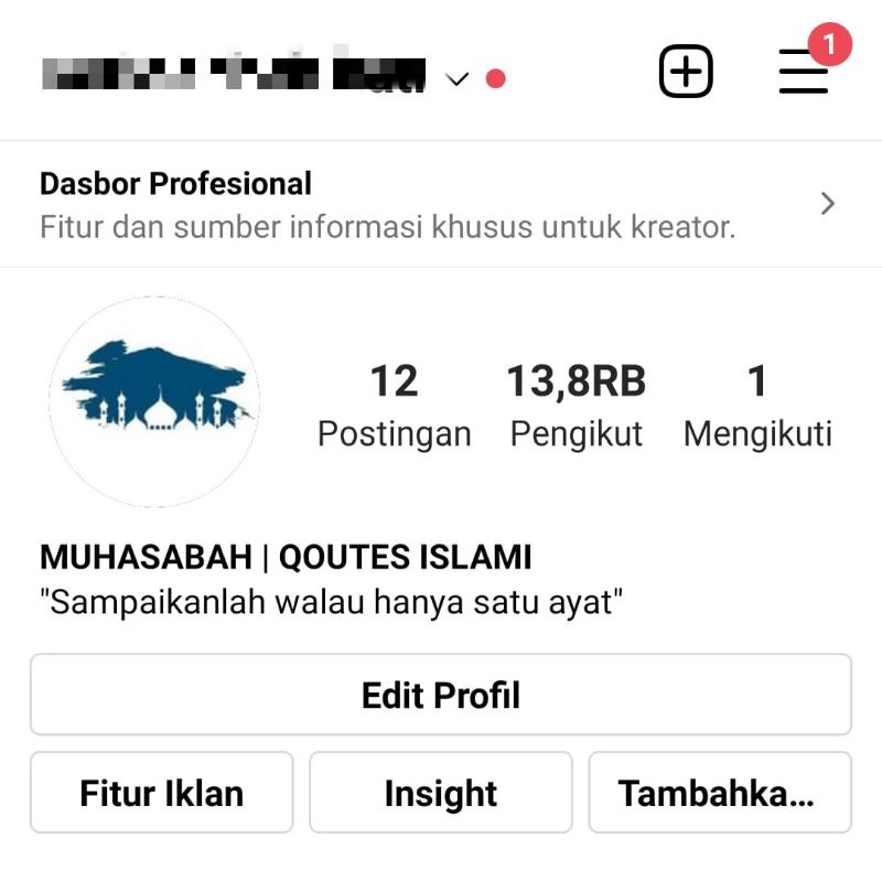 Akun IG Islami / Jual Akun Instagram Islami Olshop