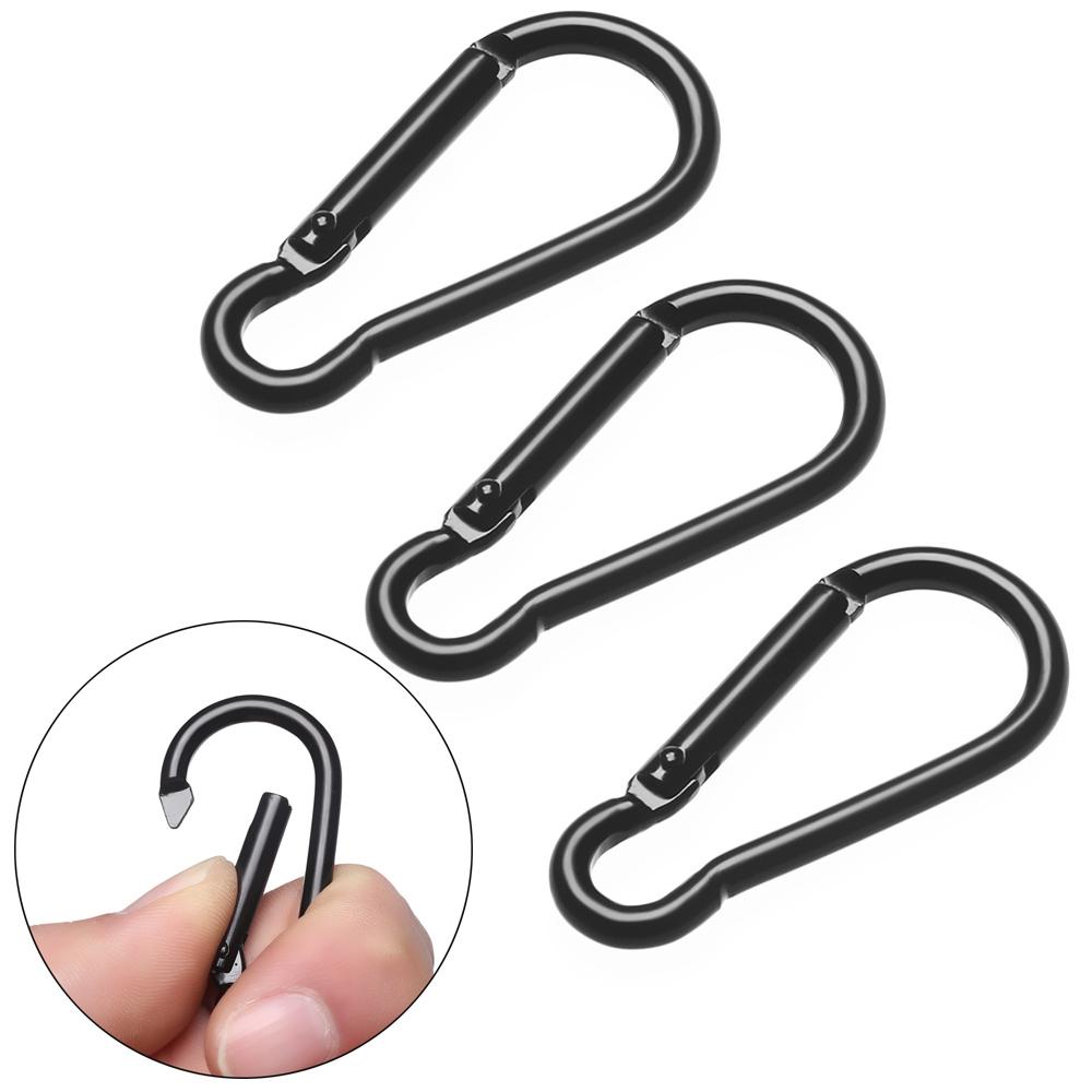 Suyo 3 /6/9pcs D Carabiner Aluminium Alloy Packback Gesper Gantungan Kunci Luar Ruangan