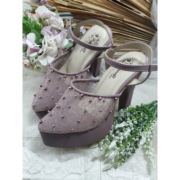 sepatu purri mauve tinggi 12cm