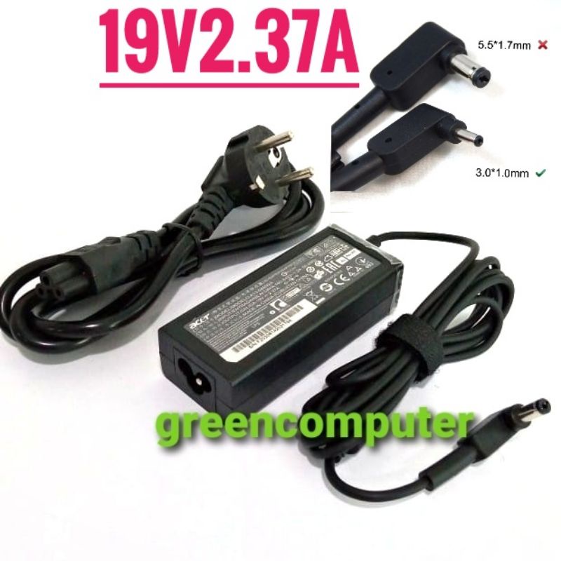 Adaptor Charger Laptop ACER 19V 2.37A ORIGINAL EMBOS  JACK KECIL