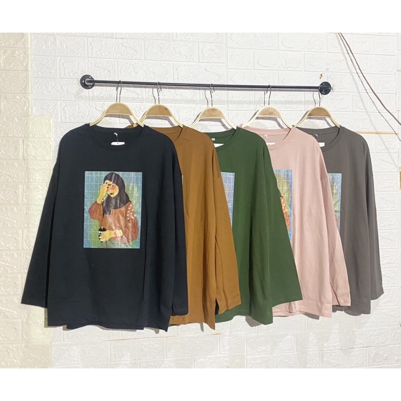 atasan kaos karakter kaos viral kaos 7/8 kaos tumblr kaos hijab kaos oversize kaos jumbo