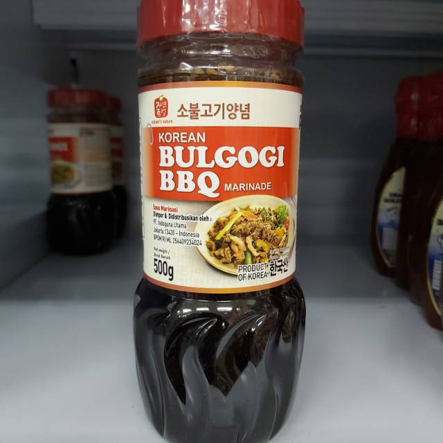 

Jinsung Korean Bulgogi Marinade BBQ Barbeque Barbecue Sauce 500gr - Saus Korea BBQ