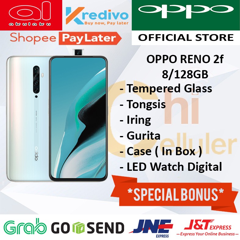 OPPO RENO 2f 8/128GB GARANSI RESMI BONUS