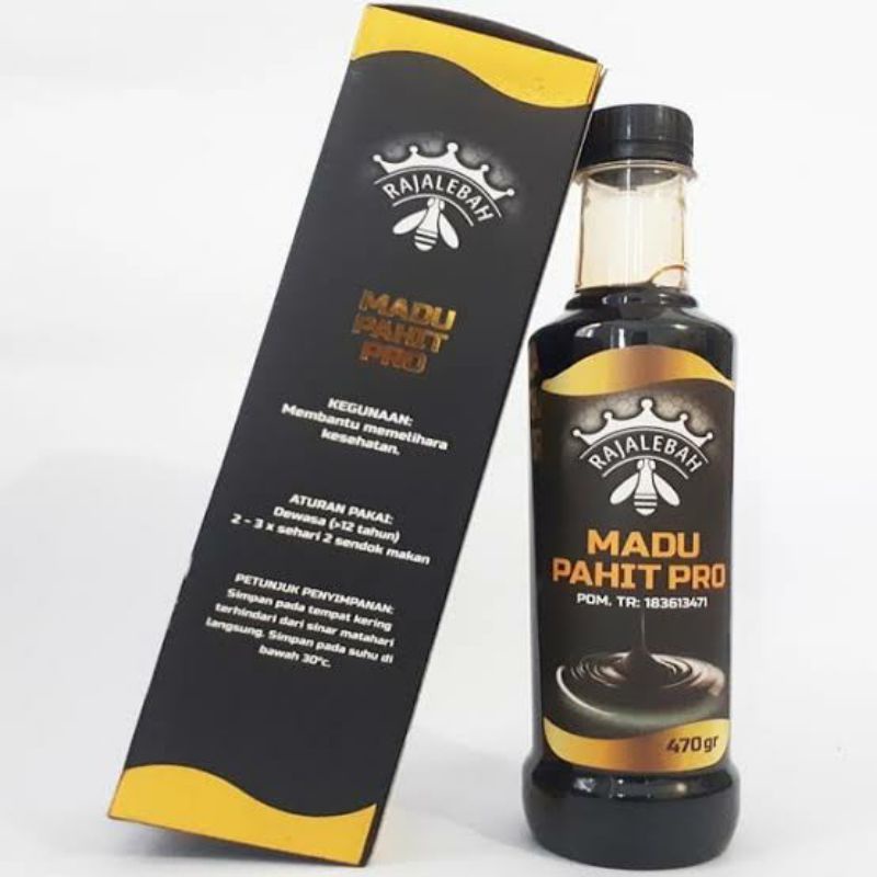 Madu Hitam Pahit Pro Raja Lebah Plus Propolis POM BPOM Asli 100% Original