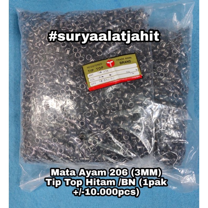 Mata Ayam 206 (3MM) TipTop BN @1pak = rp.151.750/10.000pcs