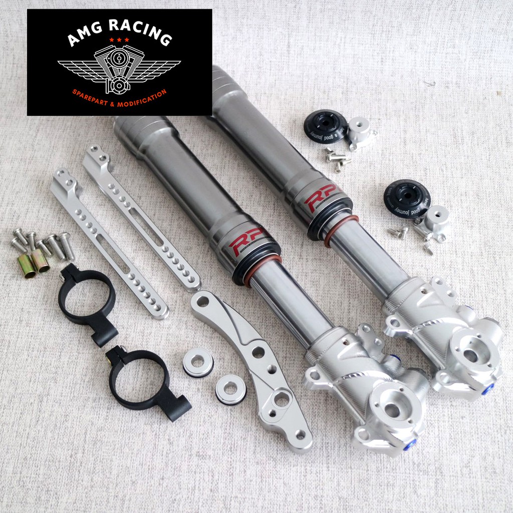 Shock Depan NMAX Upside Down RPD Titanium / Grey Front Shockbreaker