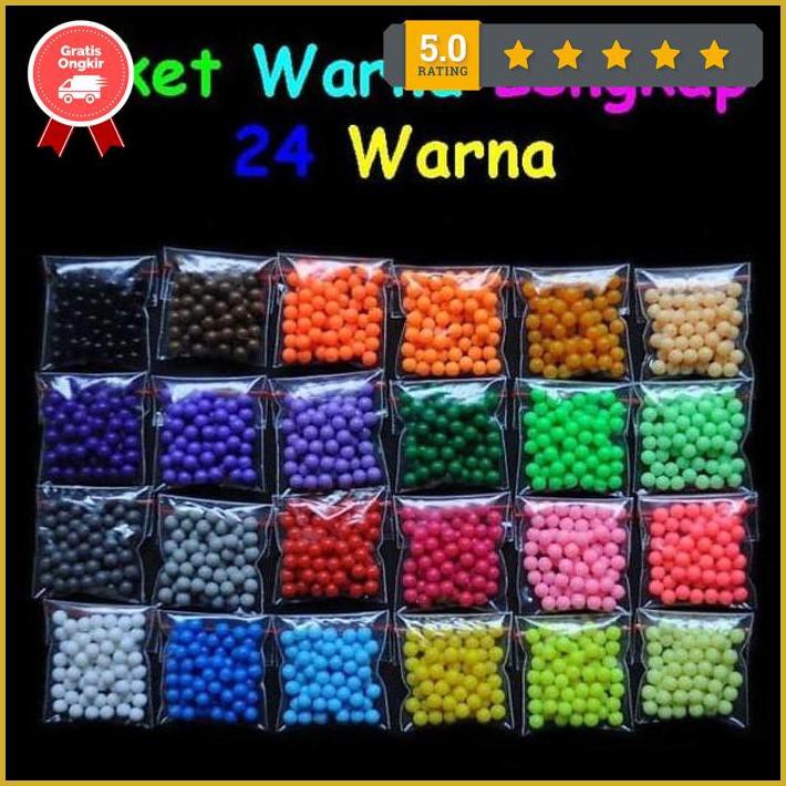 

Aquabeads Refill 1440 Pcs 24 Warna (120Gr) @60Pcs (5Gr) Terlaris