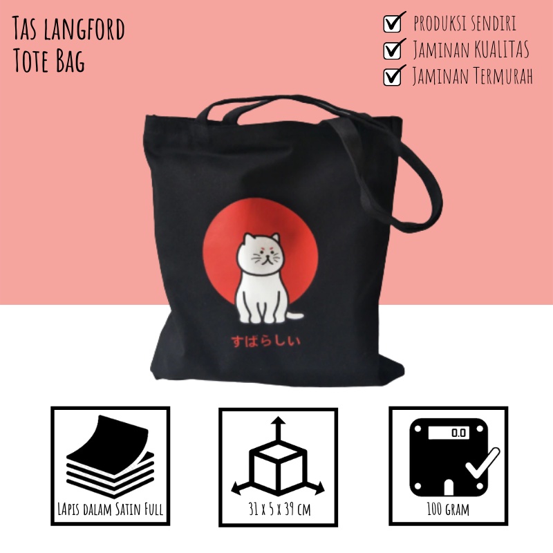 Tote Bag Sablon Resleting Tas Bahu Model Kekinian Stylish Tote Bag Perempuan Wanita Cewek