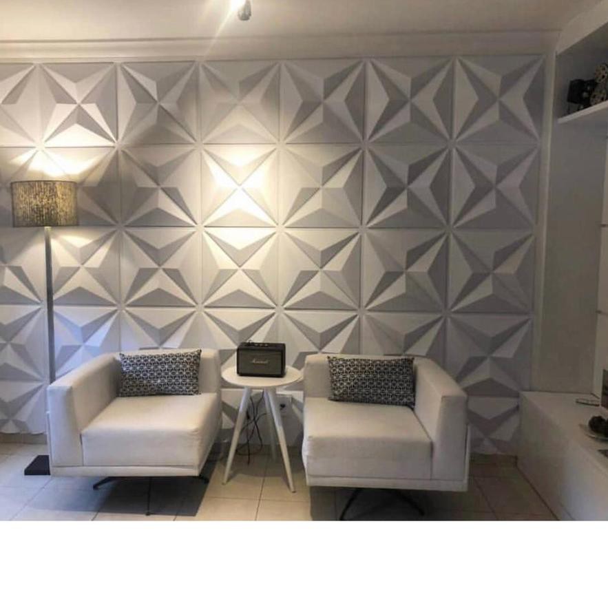♬ TRIDEE WALLPANEL TRIANGLE DIAMOND | WALLPAPER DINDING DEKORASI | WALL PANEL 3D DINDING PVC ✹