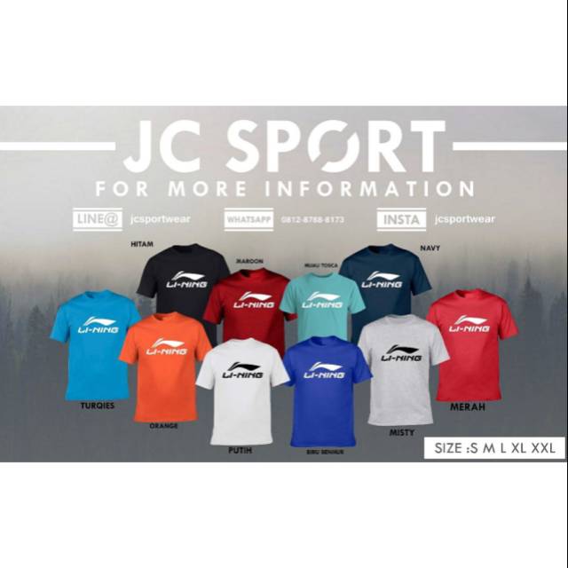 Kaos badminton murah / kaos lining lokal / kaos badminton