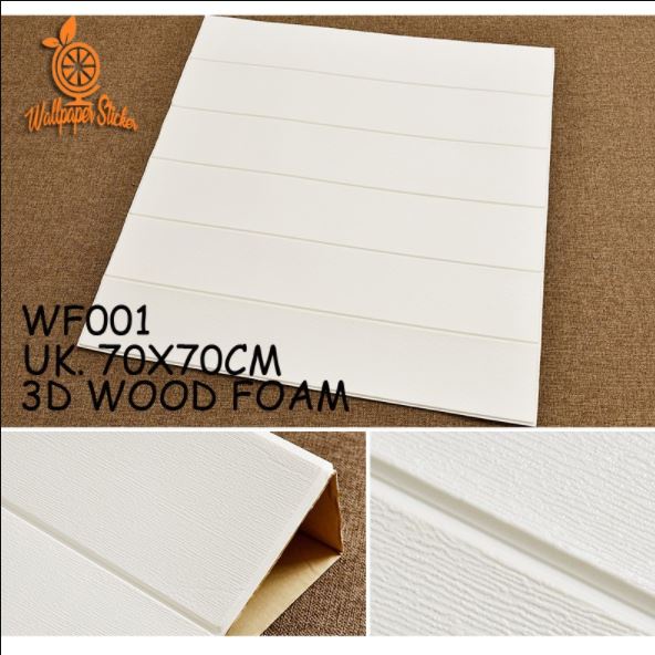 Wallpaper Timbul Wallpaper 3D foam Kayu Klasik Modern Emboss Panel Foam Peredam Panas Dingin Dan Suara