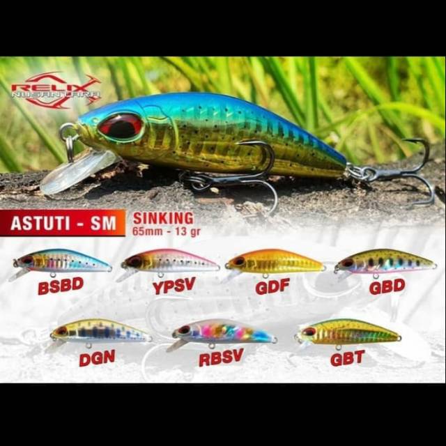 Lure RELIX NUSANTARA ASTUTI - SM (6.5cm / 13gram) SINKING