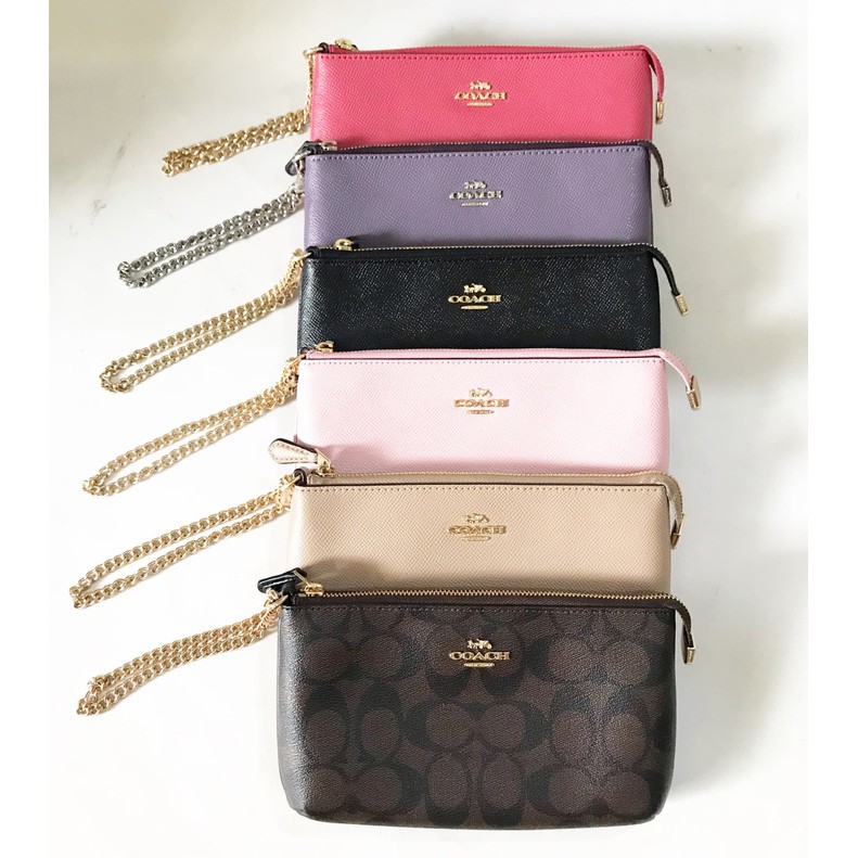 POUCH ORI / DOMPET HP / COACH F73044 CROSSGRAIN LARGE WRISTLET