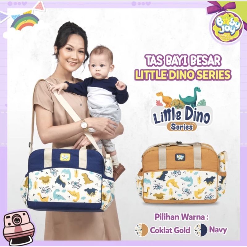 Baby Joy Tas Bayi Besar + Tabung Botol Susu Little Dino Series - BJT 1041