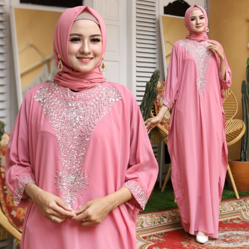 Model Baru/Kaftan Shinta/Kaftan Kondangan/kaftan manik-manik/Kaftan Ceruty babydoll/Kaftan Mutek/Kaf