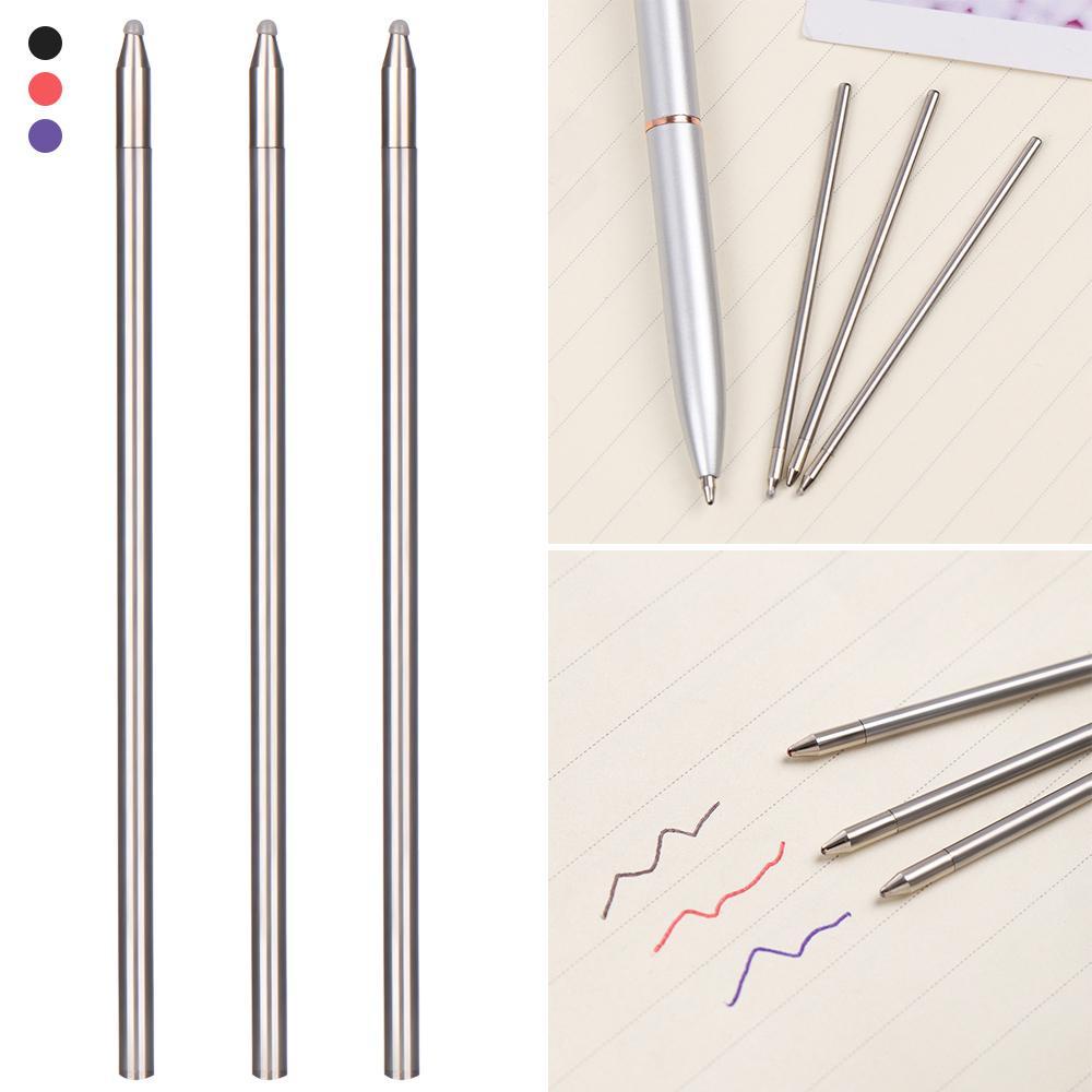 Nanas 5 Pcs/Lot Diamond Pen Isi Ulang Alat Tulis Sekolah Perlengkapan Menulis Pengganti Bolpoin Medium Nib Core