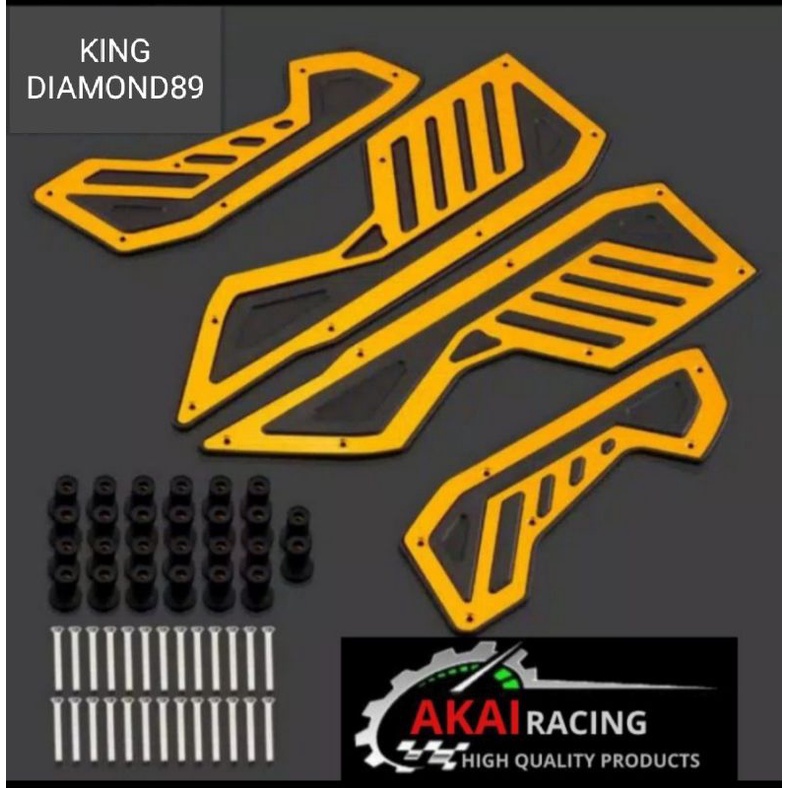 Bordes karpet pijakan kaki New Nmax 2020 Cnc premium Nmax New Akai Racing