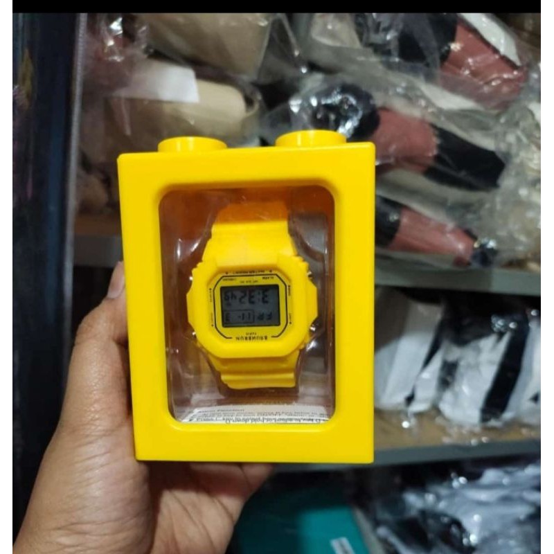 jam tangan low yellow