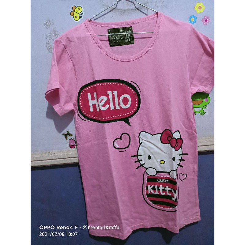 Kaos Hello Kitty Pink (Hello)
