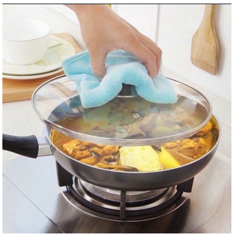 [SWH] Kain Lap Tangan Microfiber Handuk Kain Gantung Dapur Serbaguna