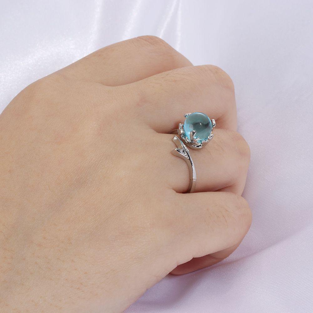 Lily Mermaid Gelembung Cincin Fashion Gadis Hadiah Perhiasan Ukuran Yang Dapat Disesuaikan