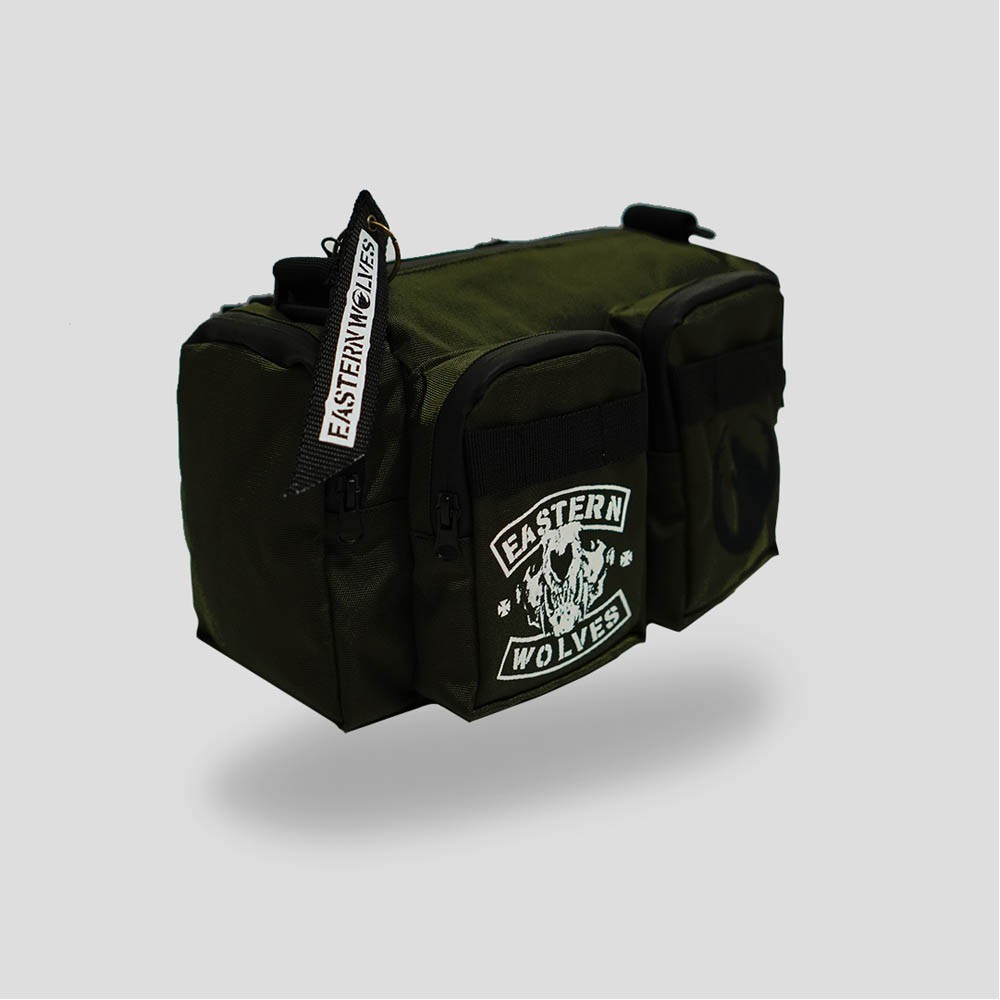 TAS SELEMPANG EASTERN WOLVES - SUVORY OLIVE SLINGBAG