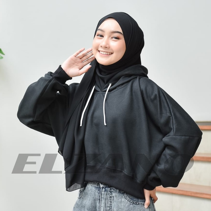 MVP - Oversize Crop Hoodie - Hoodie Oversize Wanita Kekinian