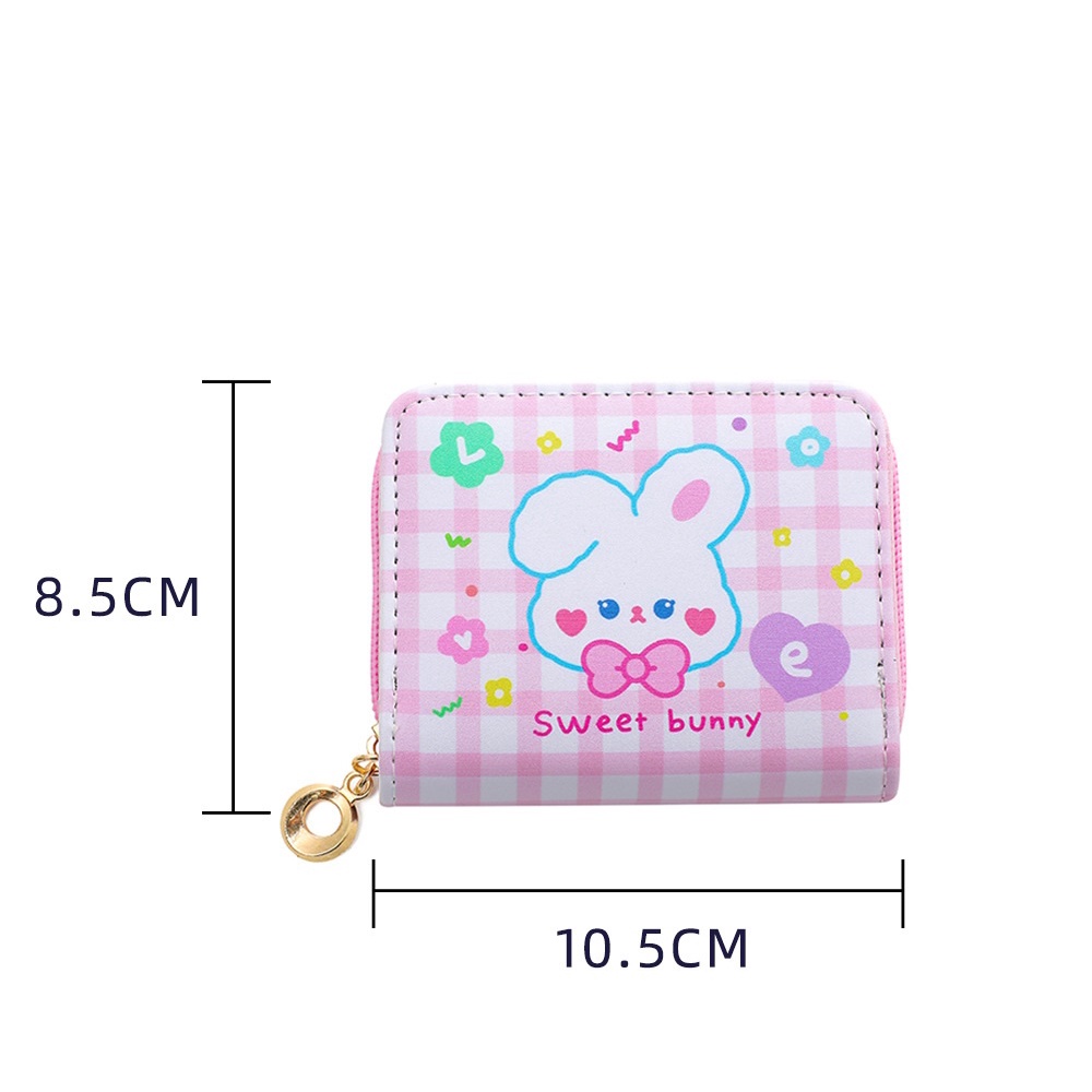 Dompet Karakter TU066 bear rabbit atm uang koin kertas card