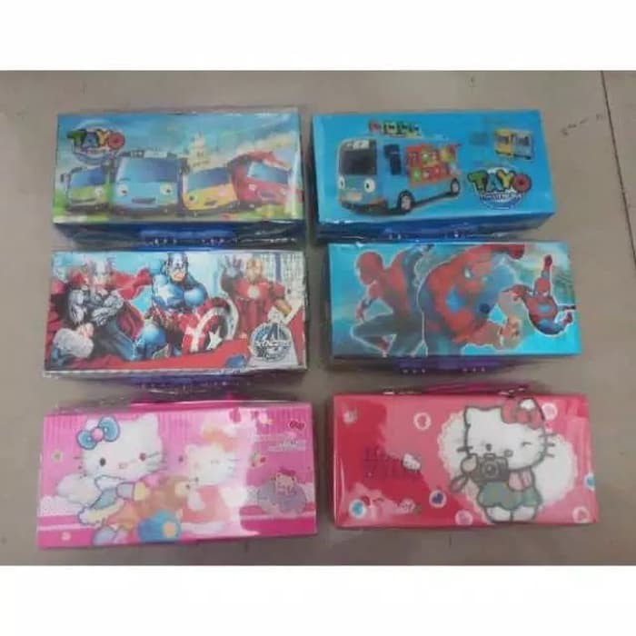 

Kotak (Tempat) Pensil Kode Tingkat Motif Little Pony- Tayo- Frozen-dll