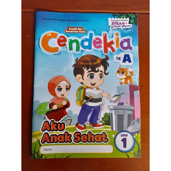 Majalah Bulanan Tk Ra Paud CENDIKIA TK A AGUSTUS 2021 Ed 01 (Baru Original & Segel)