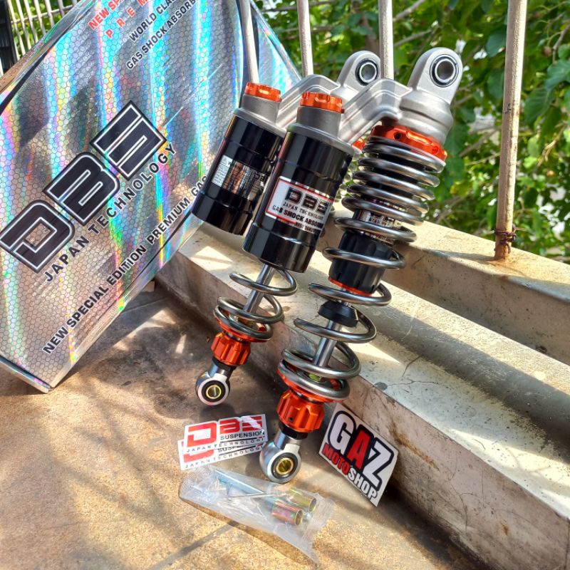 Shock Tabung DBS Copy Titanium Grey ktc GP 8894 Shockbreaker Skok CB GL Tiger Megapro Verza Nmax new Aerox Nuovo