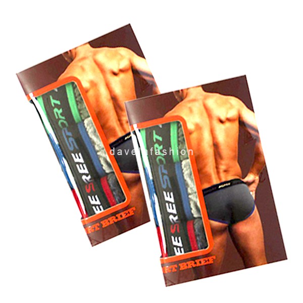 AGREE SPORT ART 2311 [ 3 pcs ] Celana Dalam Pria Mens Brief Underwear