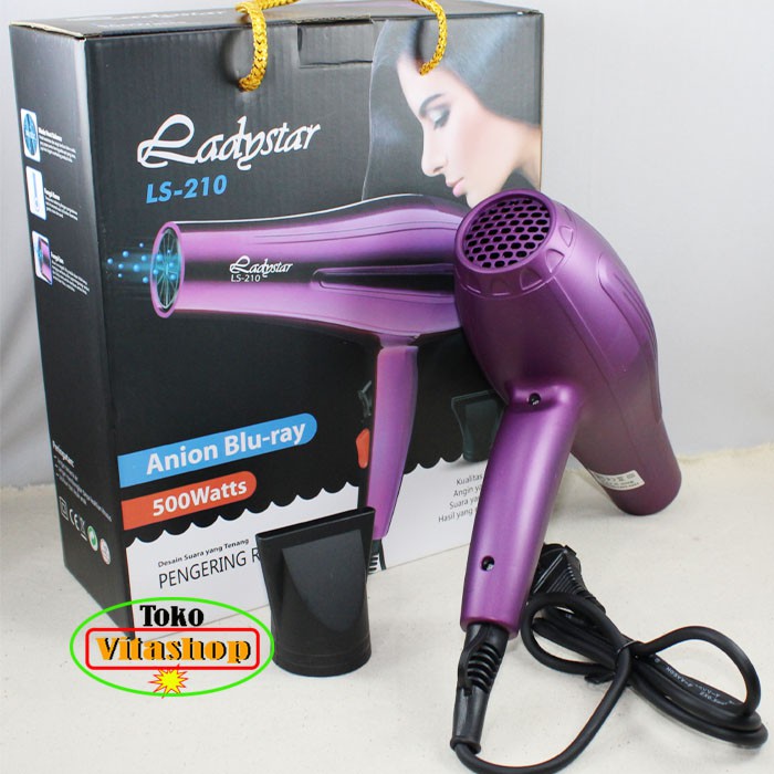 Hairdryer  Salon LADYSTAR LS-210 Original , alat pengering rambut , hair dryer Besar Berkwalitas