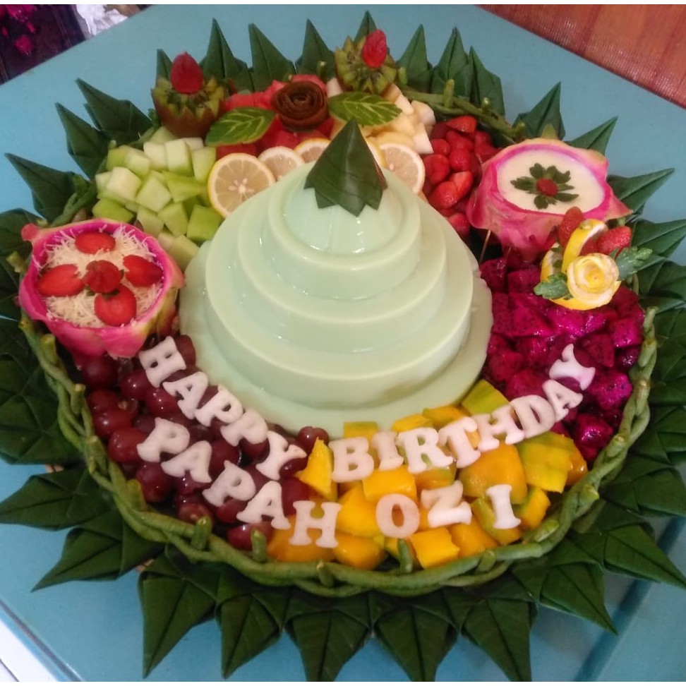 

TUMPENG PUDING BUAH SEGAR HIGIENIS / Tumpeng Puding Buah Area Palembang