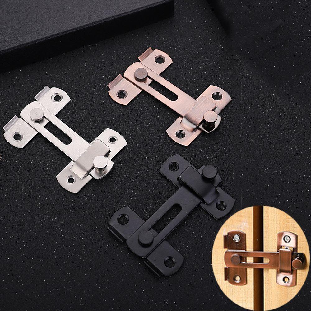 Nanas Pengait Engsel Sekrup Hardware Stainless Steel Silent Gate Buckle Pengaman Kabinet Catches
